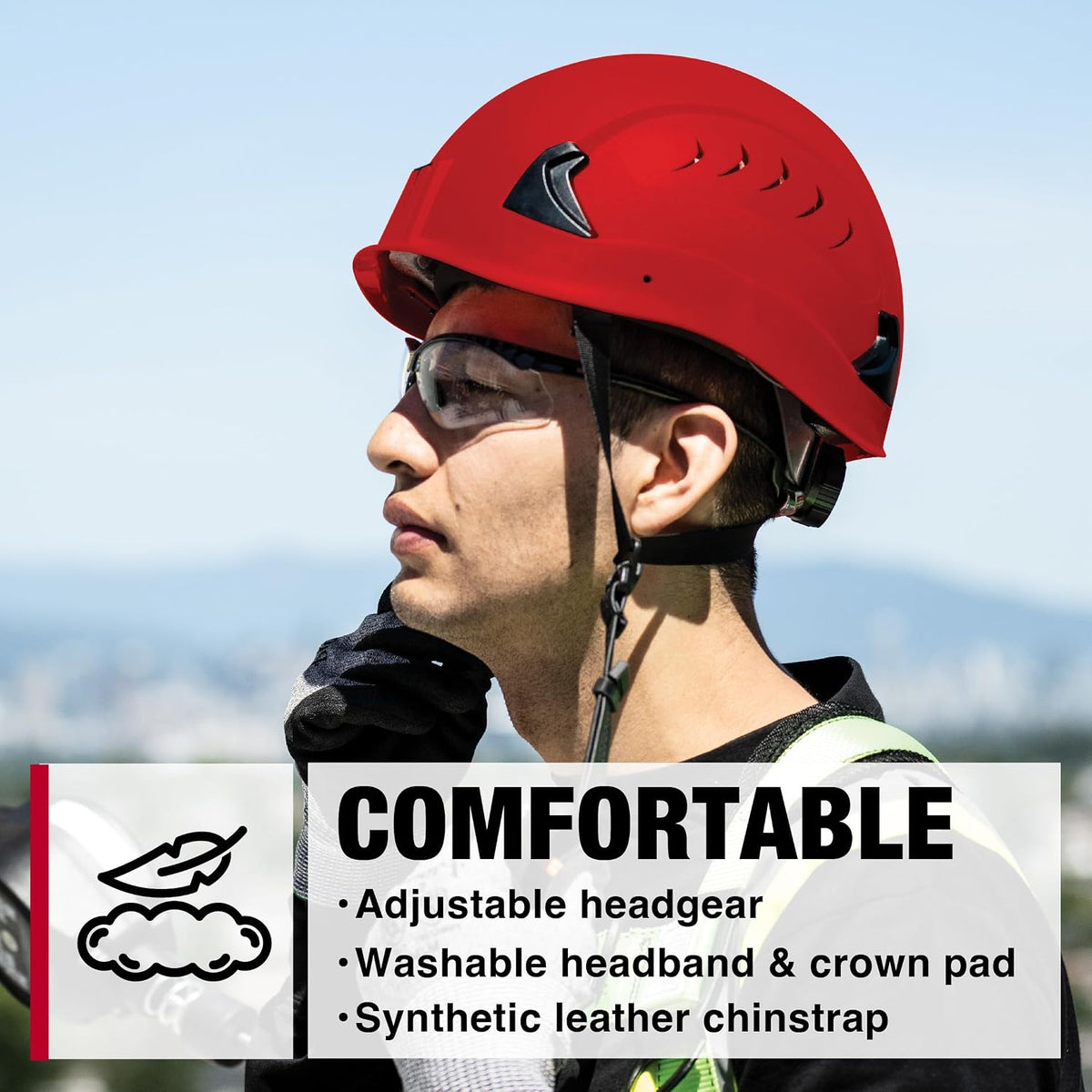 CH-2-400V Type 2 Hard Hat - Vented Construction Safety Helmet with Side Impact Head Protection - ANSI Z89.1 Type 2 &