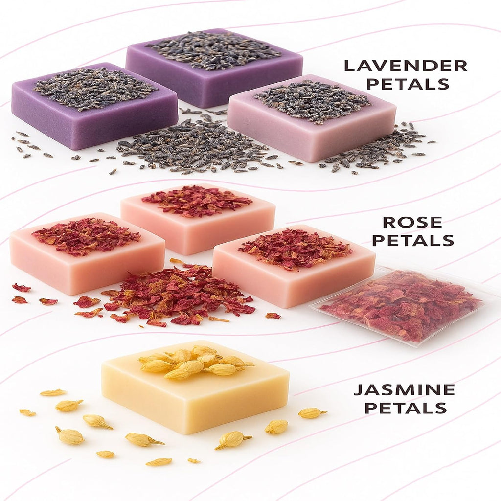 Soap Making Kit – 53 PCS DIY Melt & Pour Supplies with 2 lbs Soap Bases (1 lb Goat’s Milk + 1 lb Glycerin), Molds
