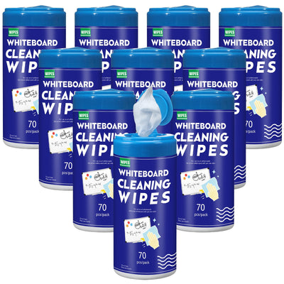 10 Pack 700 Pcs Whiteboard Cleaning Wipes Disposable Whiteboard Dry Erase Wipes for Cleaning Markers Home Classroom