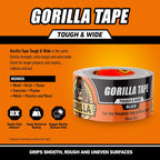 6003001 Tough & Wide Duct Tape, 30yd, Black