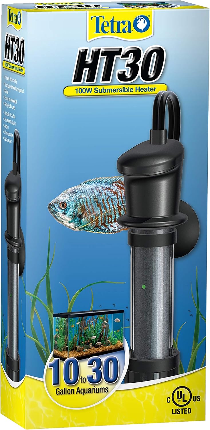 100W Submersible Aquarium Heater For 10-30 Gallon Fish Tanks | Automatic Thermostat Keeps Water At 78 Degrees, Easy