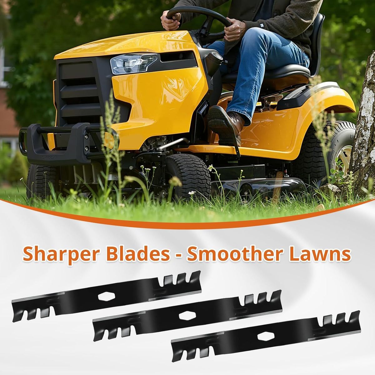 742P05086-X Mower Blades Fit for Cub-Cad et 54" Deck ZT1-54, ZT2-54, ZTS2-54 Zero-Turn, 742P05286X Mulching Blade