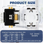 24V Coil 40A 2 Pole Air Conditioner Replacement Compressor Contactor