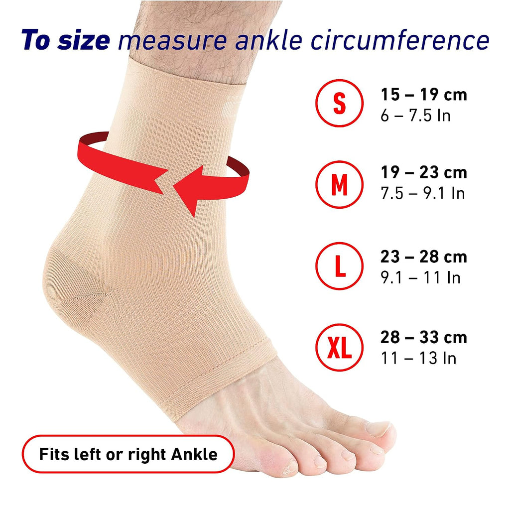 Airflow Ankle Compression Sleeve - Sports, Daily Wear - Compression Ankle Brace, Tendonitis Support, Compression