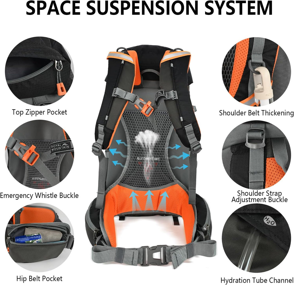 35L Hiking Backpack for Women men,Waterproof Camping Backpacking Backpack ﻿ | Outdoor Backpack Hiking for