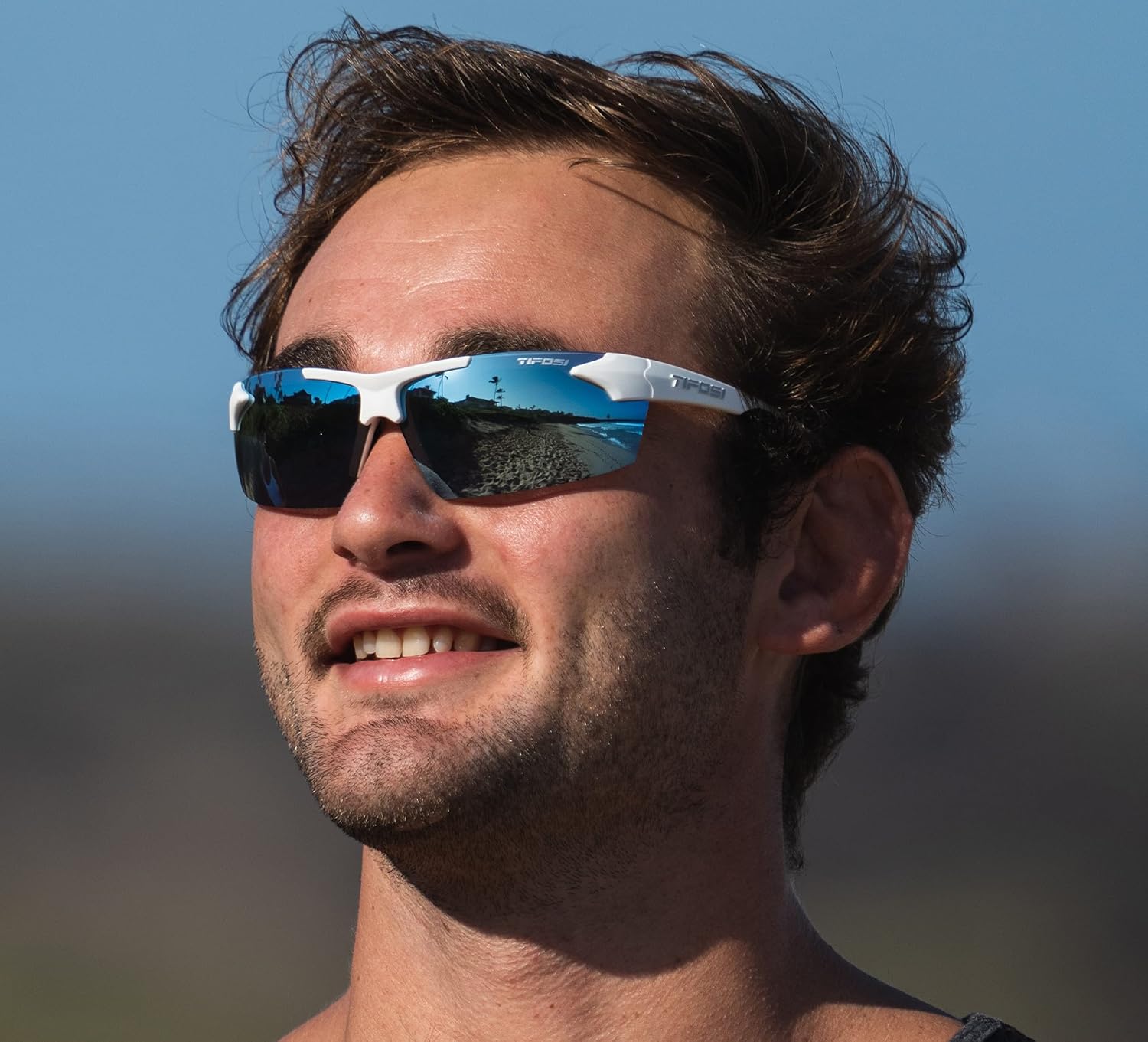 Track Half-Frame Sunglasses - Baseball, Golf & Pickleball | 100% UVA/UVB, shatterproof polycarbonate. Ultra-light