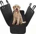 Black Standard Dog Car Hammock Back Seat Cover, Waterproof Backseat Cover Protector for Truck Bench Rear of Sedans or
