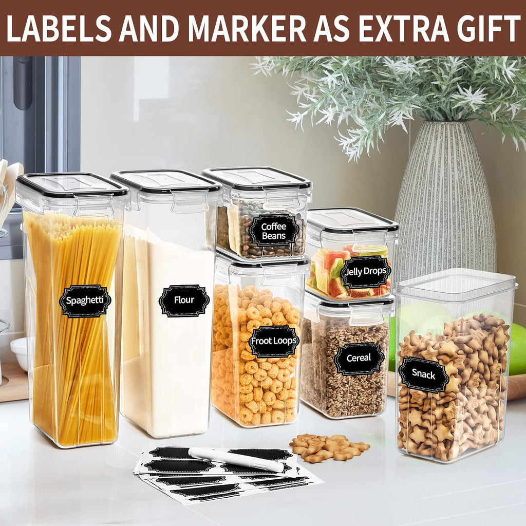 Airtight Food Storage Containers Set with Lids - 24 PCS, BPA Free Kitchen and Pantry Organization, Plastic Leak-proof