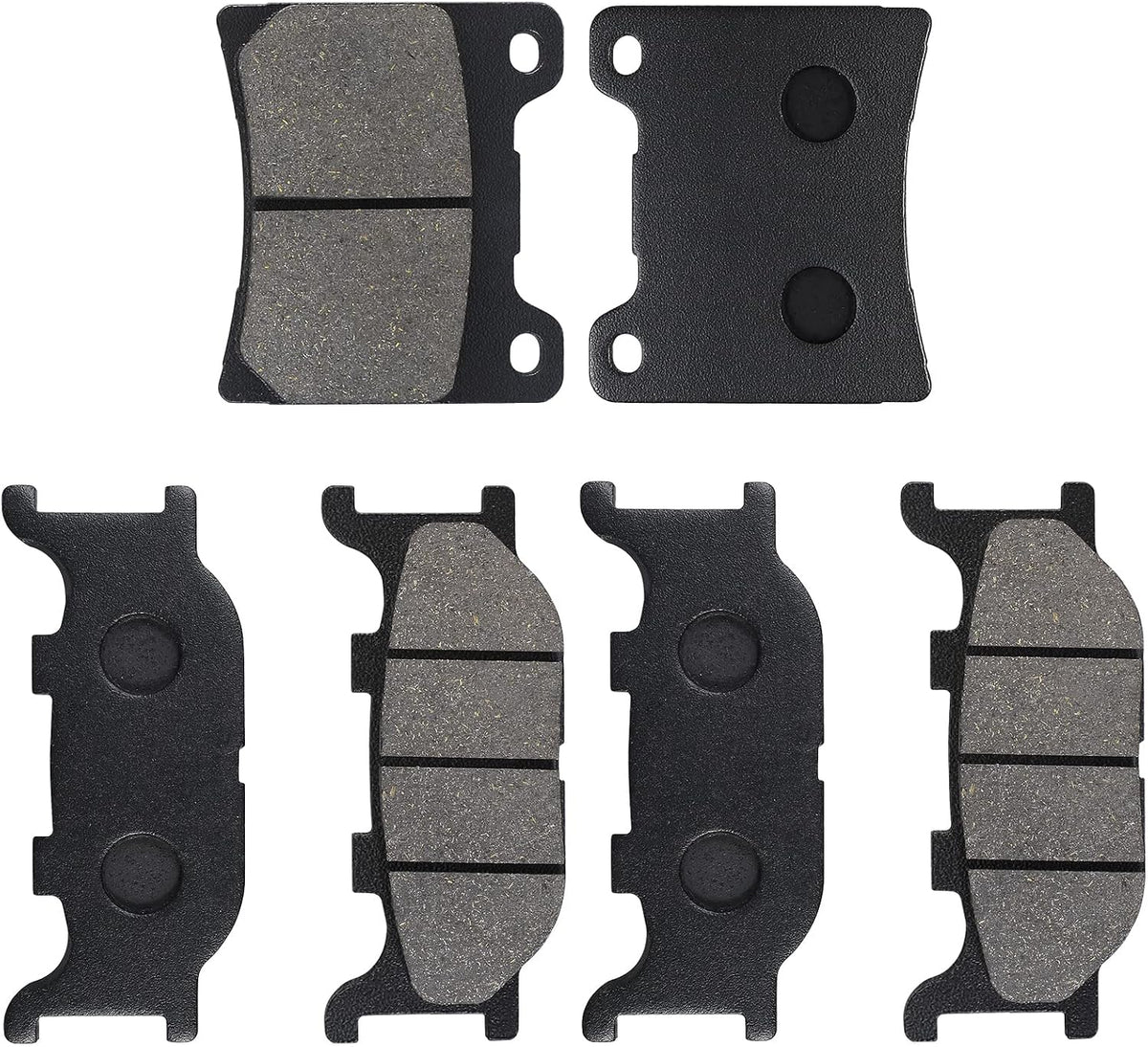 LOCOPOW Front & Rear Brake Pads for Yamaha Vstar V Star 1100 Classic Custom XVS1100 1999 2000 2001 2002 2003 2004 2005 2006 2007 2008 2009
