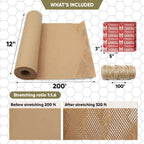Honeycomb Packing Paper | Bubble Plastic Wrap Alternative | Moving Supplies