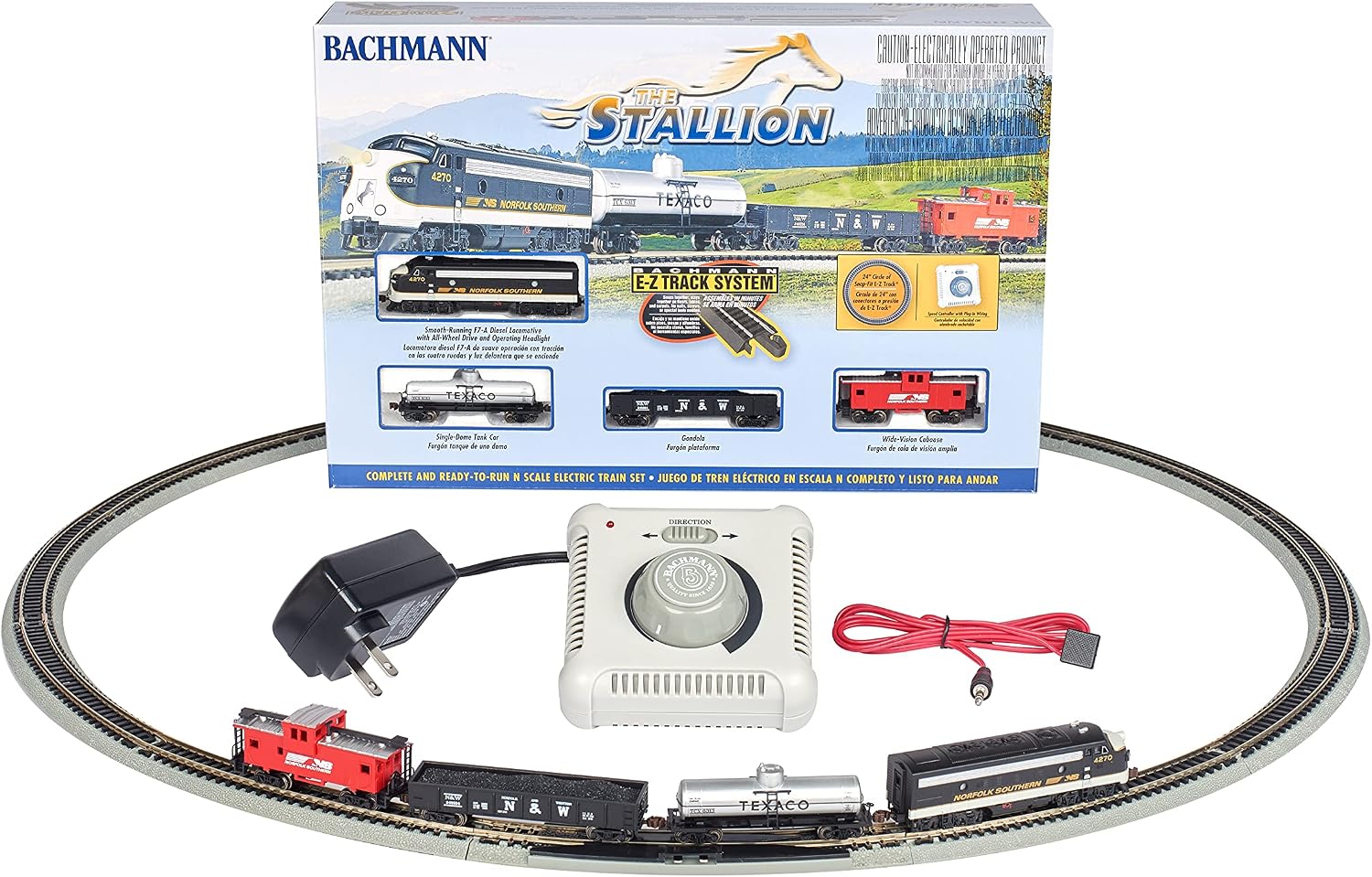 Trains - The Stallion Ready To Run Electric Train Set - N Scale