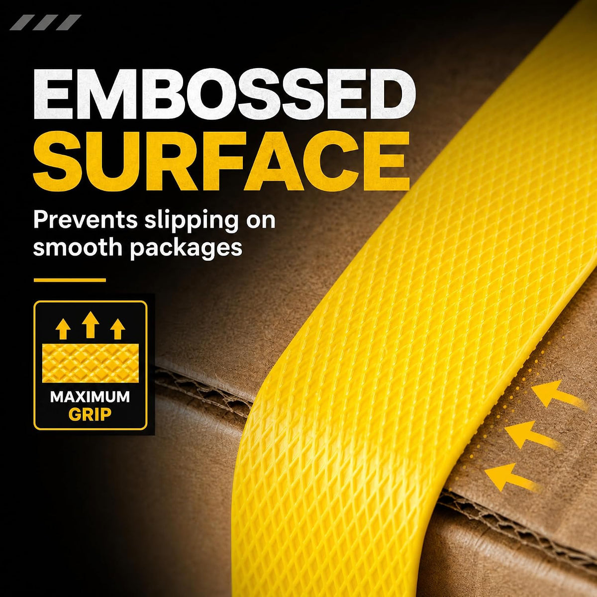 Polypropylene Strapping Kit U.S. Solid 1/2 in x 2460 ft Yellow PP Banding Roll with 100 Plastic Buckles, 1274 N Break