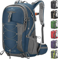 40L Hiking Backpack, Lightweight Camping Daypack with Rain Cover | Water-Resistant Rip-Stop Nylon, Wet/Dry