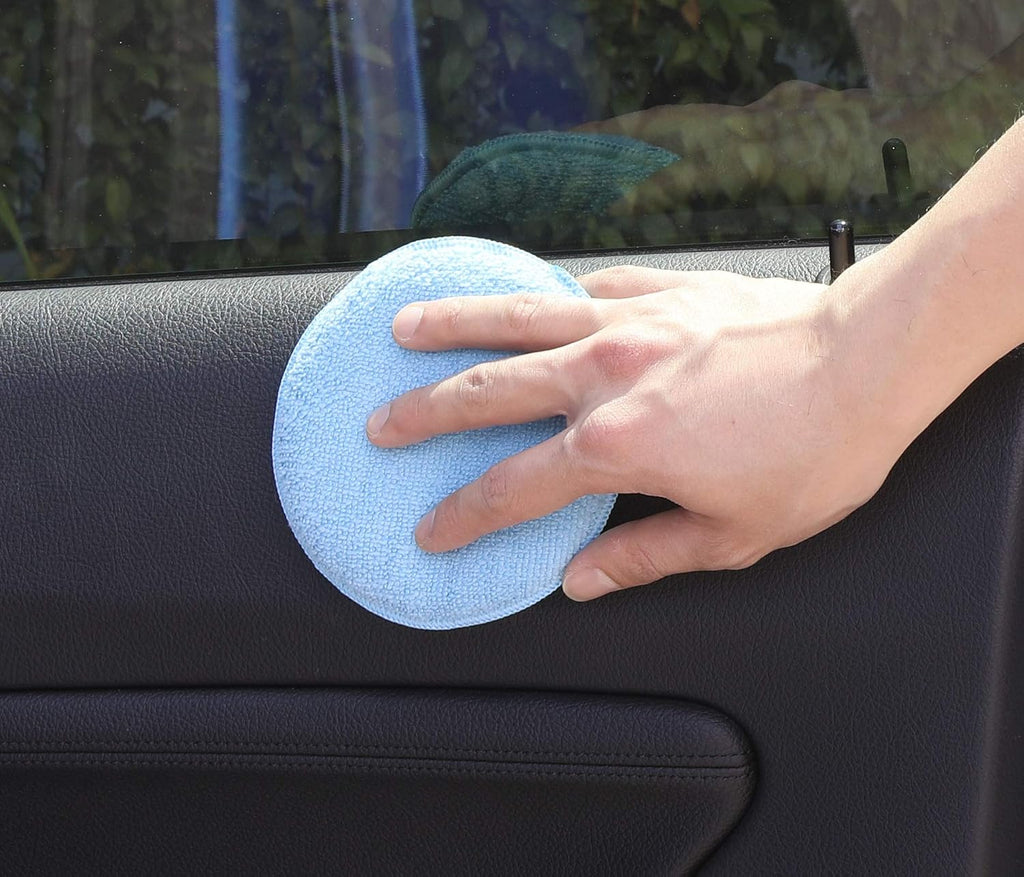 SimpleHouseware Car Wash Sponge Wax Microfiber Applicator Pads, 12-Pack