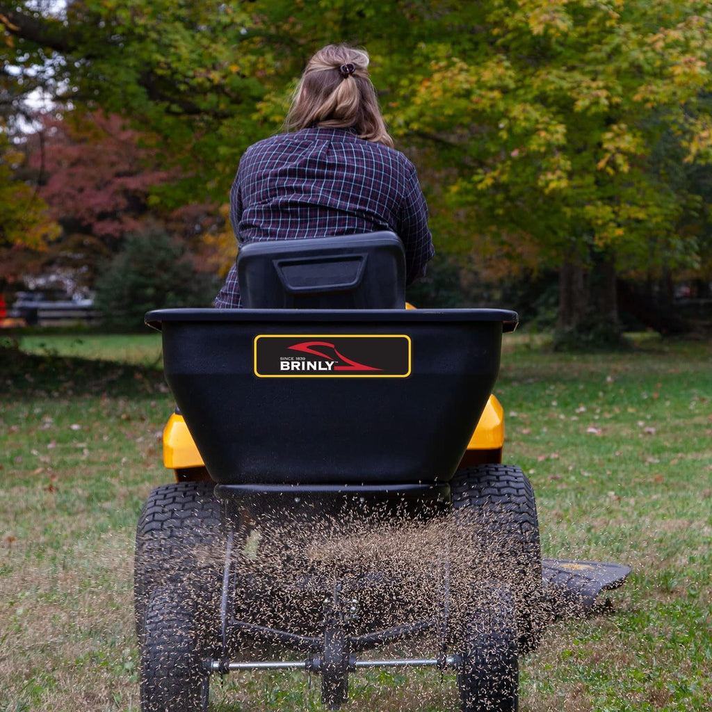 BS36BH-A Tow Behind Broadcast Spreader with Universal Hitch, 175 lb.+ -Flat Black