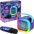 Kpop Demon Hunters Bluetooth Karaoke Machine for Kids, Wireless Microphone | Light Show and USB Disco Ball