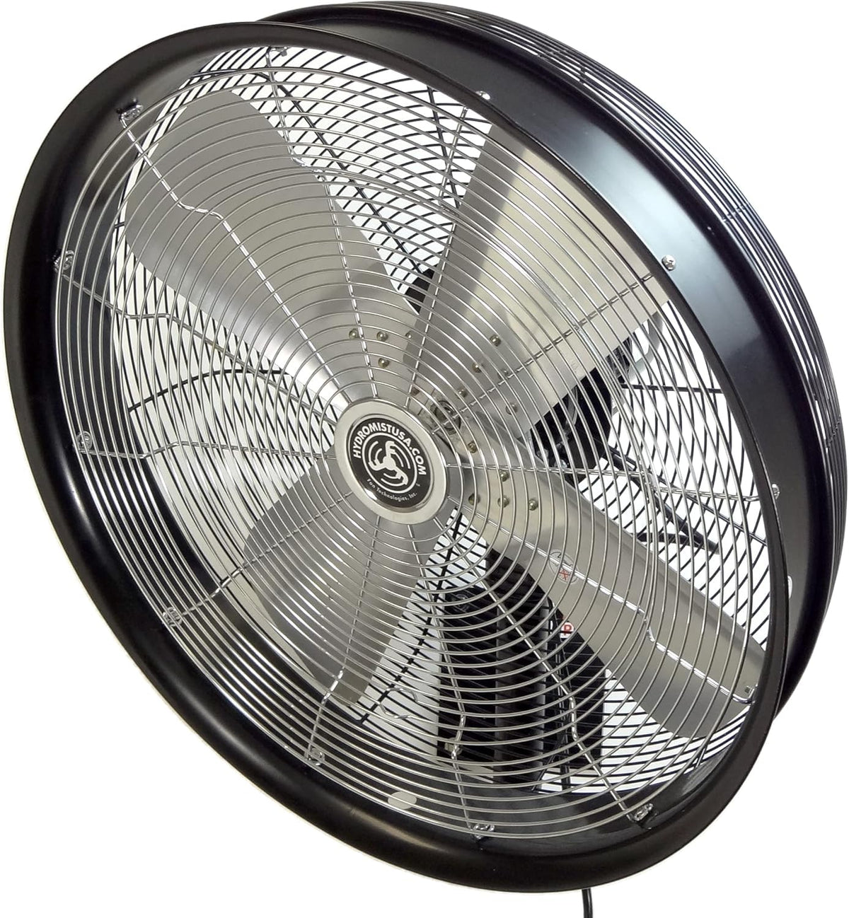 18 Inch Outdoor Fan, Oscillating Wall Mount, Black
