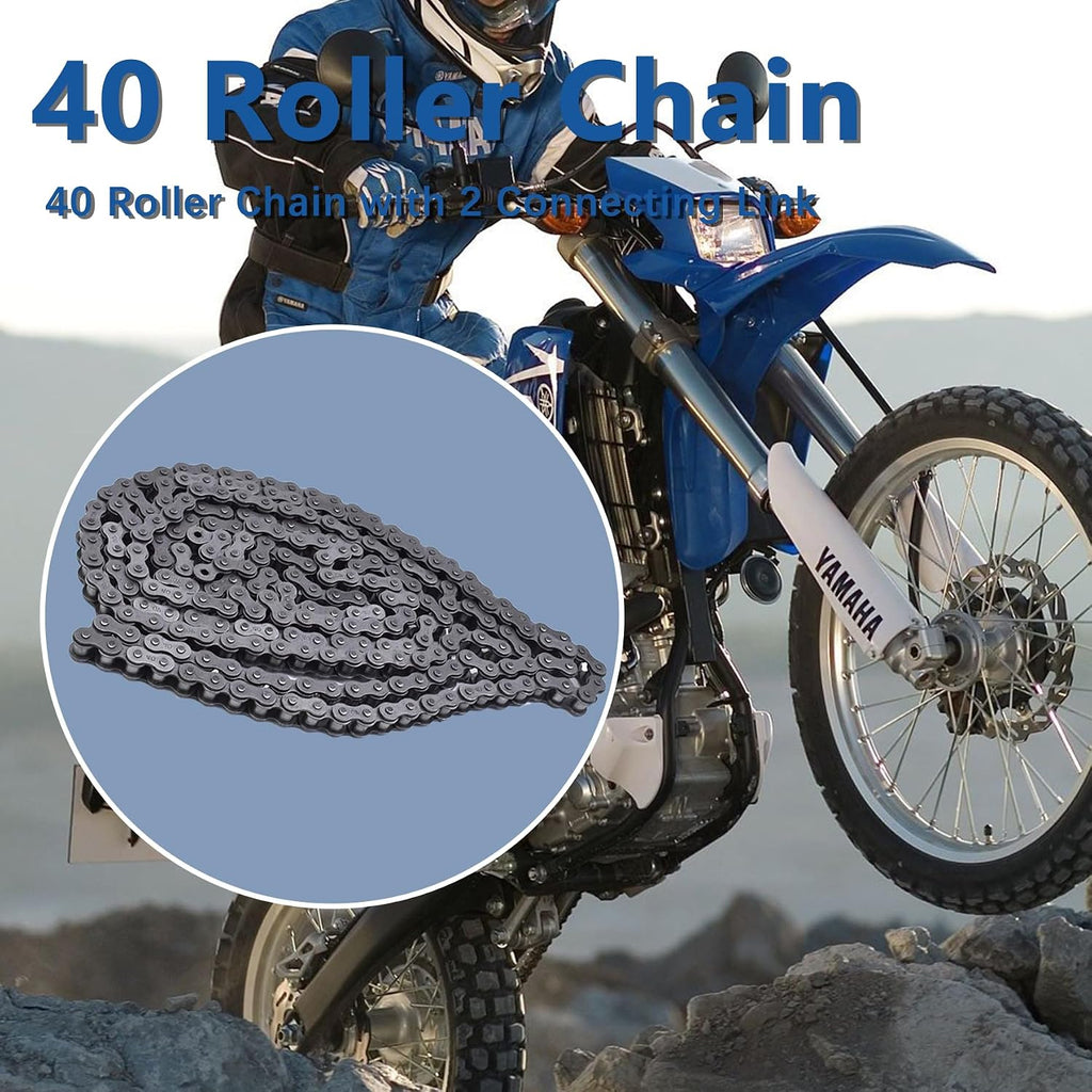 WFLNHB #40 10 Feet Roller Chain with 2 Connecting Links