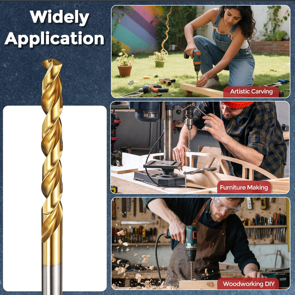 Kozelo Drill Bit 5.5mm Diameter M42 8% Cobalt HSS TiN for Hard Metal