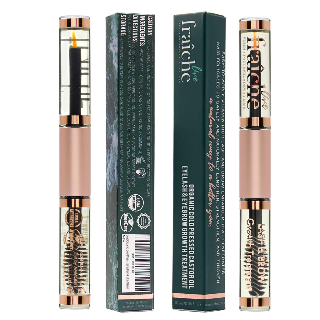 Lash Serum Mascara Tube DOUBLE PACK - Natural Eyelash Serum for Growth, Conditioning &Treatment - Eyelash Growth with