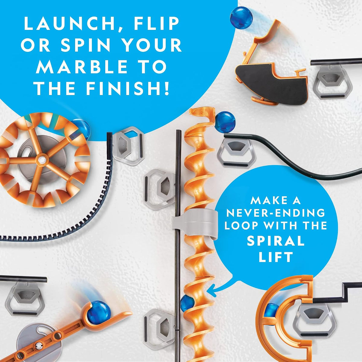 Magnetic Marble Run 150-Piece Building Set for Kids