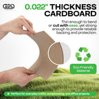 Chipboard Sheets 17" x 11", Pack of 100 - USA-Made Cardboard Sheets