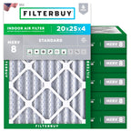 20x25x4 Air Filter MERV 8 Dust & Allergy Defense (6-Pack)