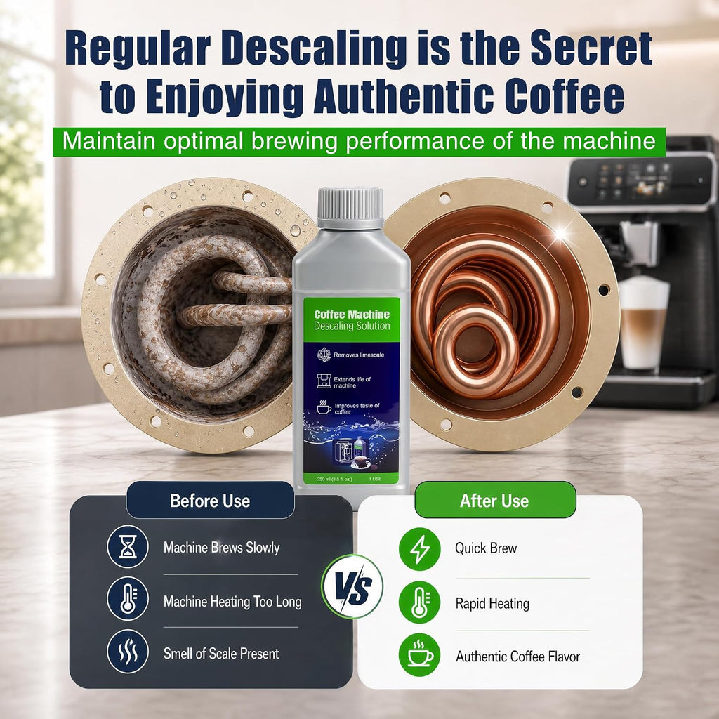 Coffee Machine Descaling Solution for Philips ,Remove Scale,Pure Coffee,1 L
