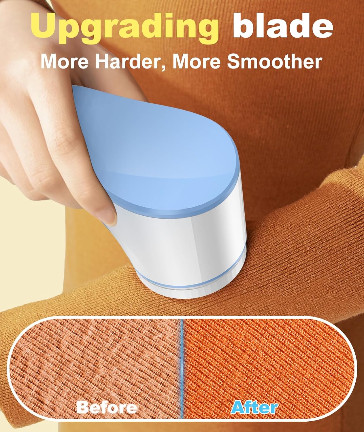 Fabric Shaver, Lint Remover for Clothes, Effectively and Quickly Remove Pills, Sweater Shaver with Stainless Steel
