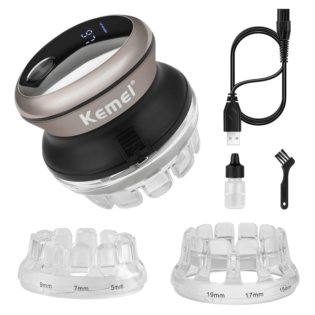 Hair Clipper for Men Automatic Circular Hair Trimmer Self-Haircut Kit