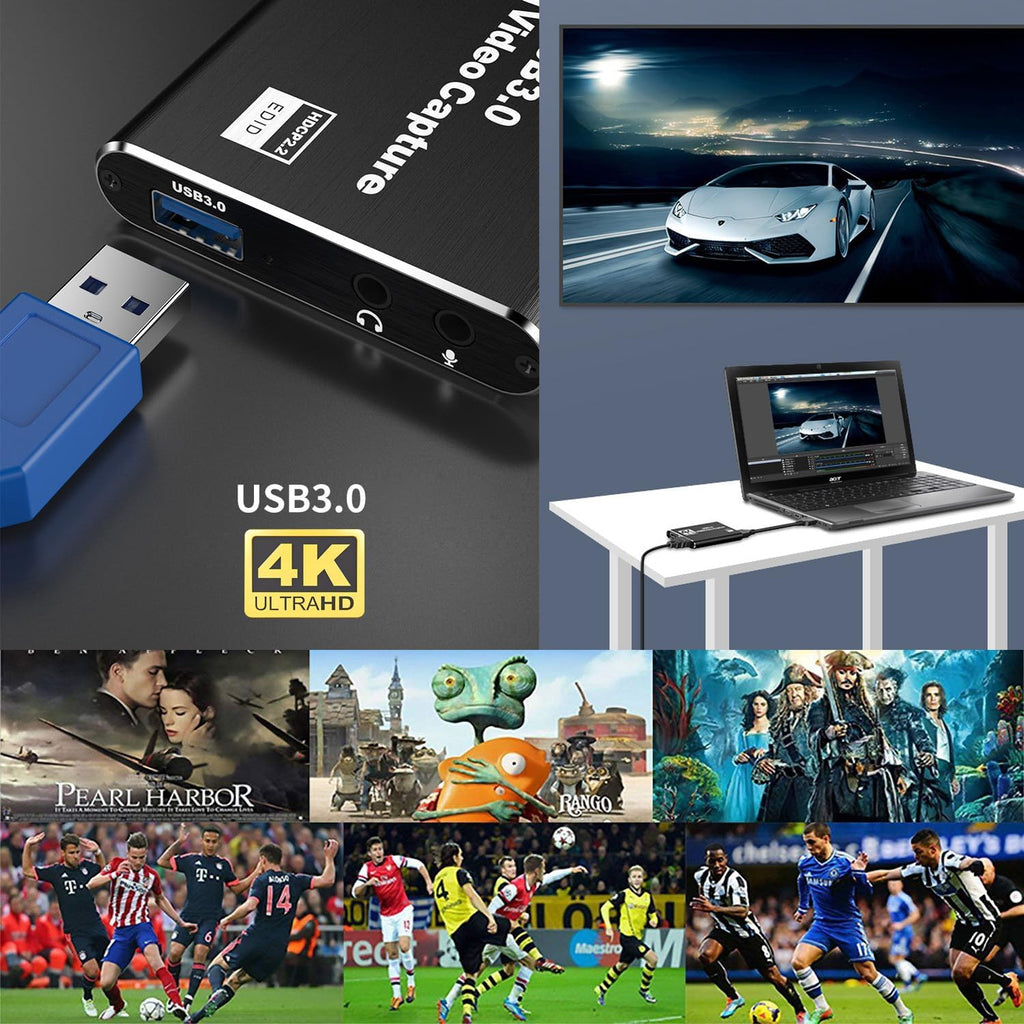 Capture Card for Streaming 4K HDMI Video Capture Card | Game Capture Card, 1080P 60FPS Video Capture Device, HDMI to