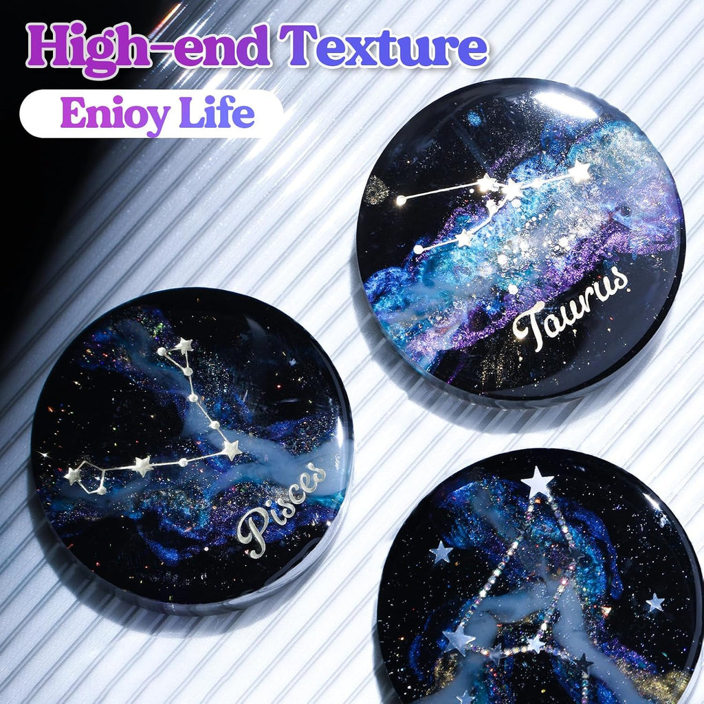 Extra Deep Resin Coaster Molds Silicone,4 Inches Silicone Molds | 6 Cavity Flexibility Round Molds for Resin, Epoxy