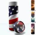 American Flag Men's Scattering Tubes for Human Ashes TSA Approved Scattering Urn and Eco-Friendly Biodegradable Urns