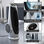 Oscillating Tower Fan with Remote Control, 3-Speed, Silver TF88S