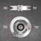 RitFit 90mm Aluminum Pulley Wheels, Power Rack Pulley Attachment