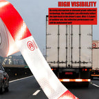 2 Roll Reflective Tape, Trailer Caution Tape Roll, Reflector Tape Outdoor Waterproof, 2Inx160Ftx2=320Ft, Strong