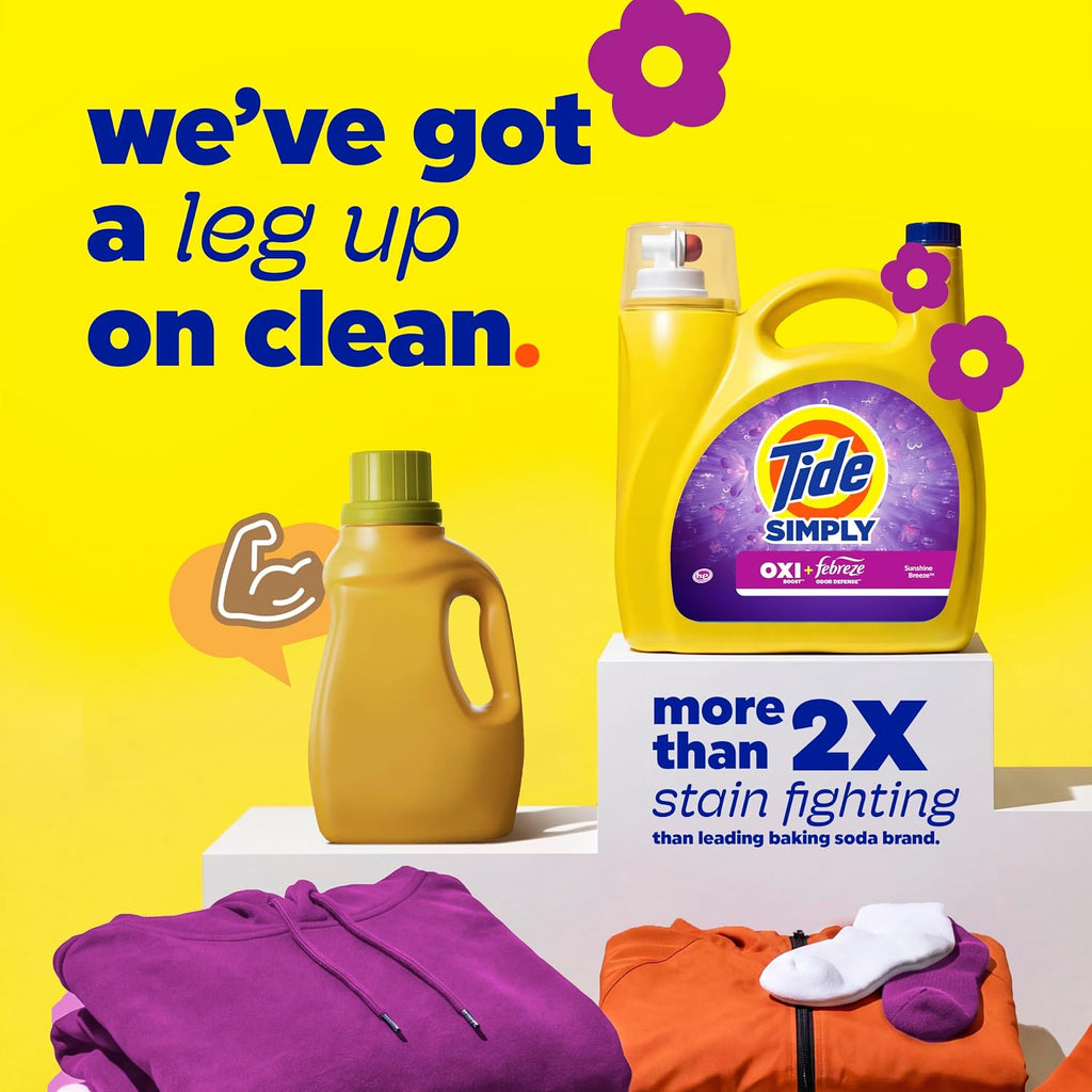 Simply All-In-One Liquid Laundry Detergent, Berry Blossom Scent, 89 Loads, 112 fl oz