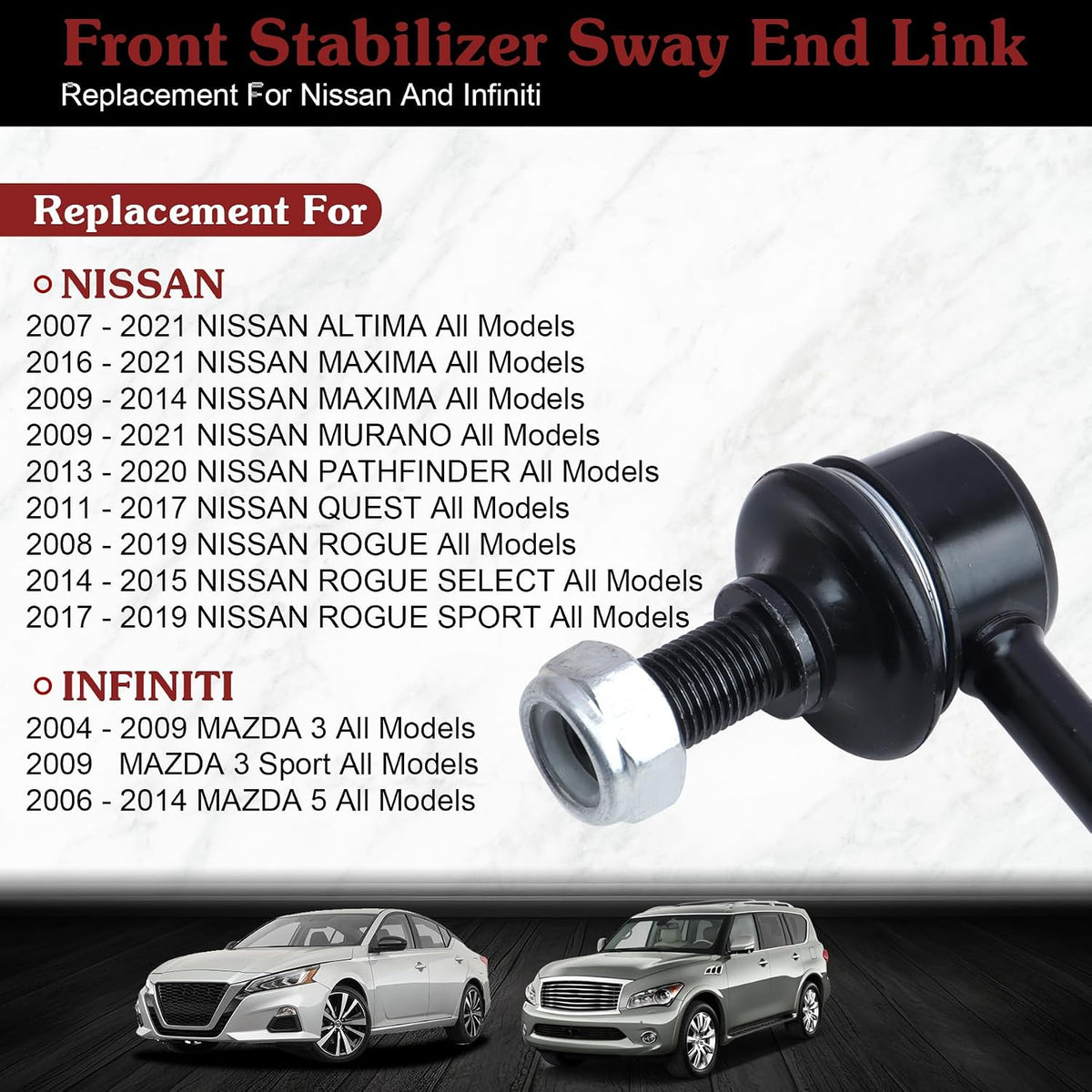 K750094 K750095 Sway Bar Link - Restore Smooth Handling