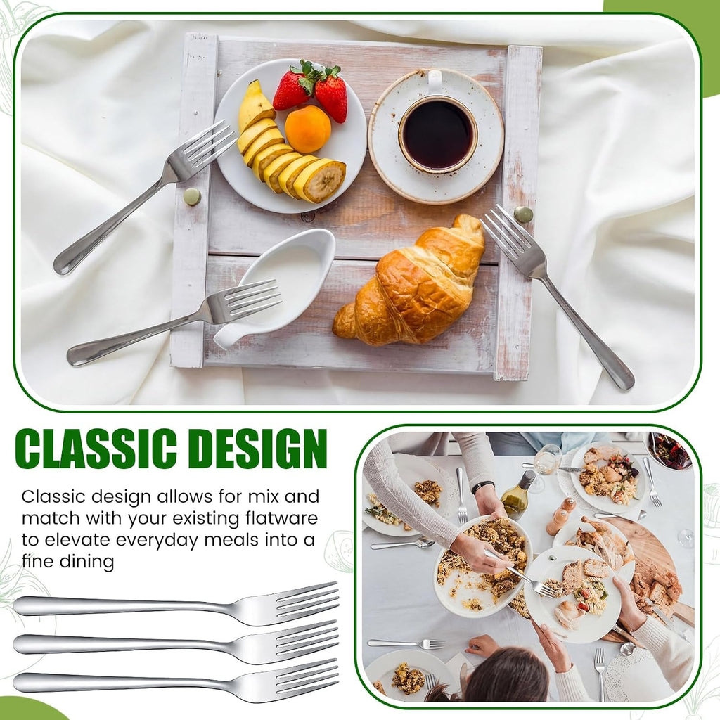 400 Pcs Stainless Steel Dinner Forks Set, 8 Inch Bulk Metal Forks