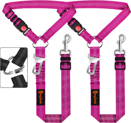 Removable Dog Seat Belt Harness for Car, 3 in 1 Pet Seatbelt Leash