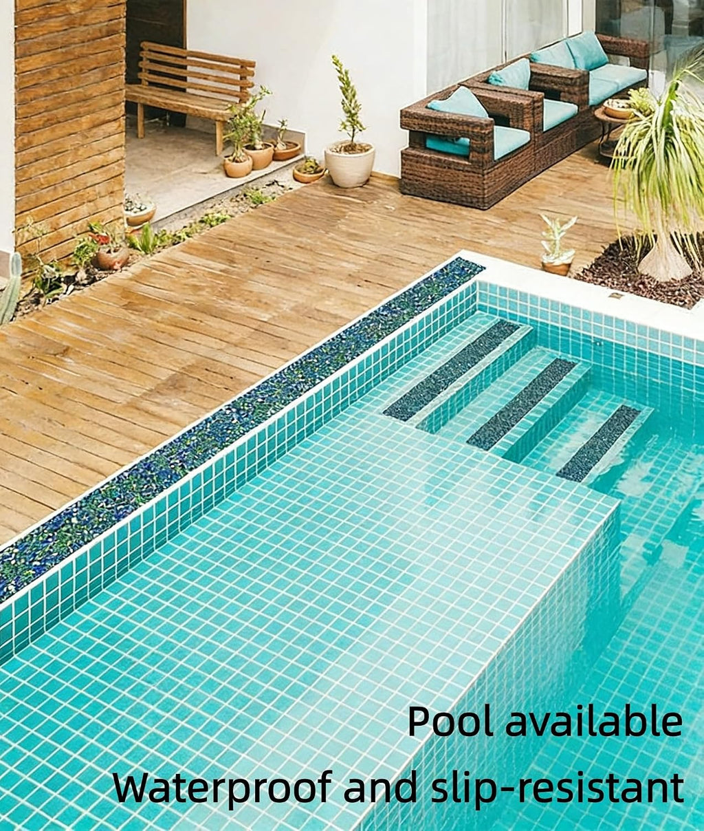 Rubber Anti Slip Tape, 1.97 in x 16.4ft, Pool Rubber Grip Tape