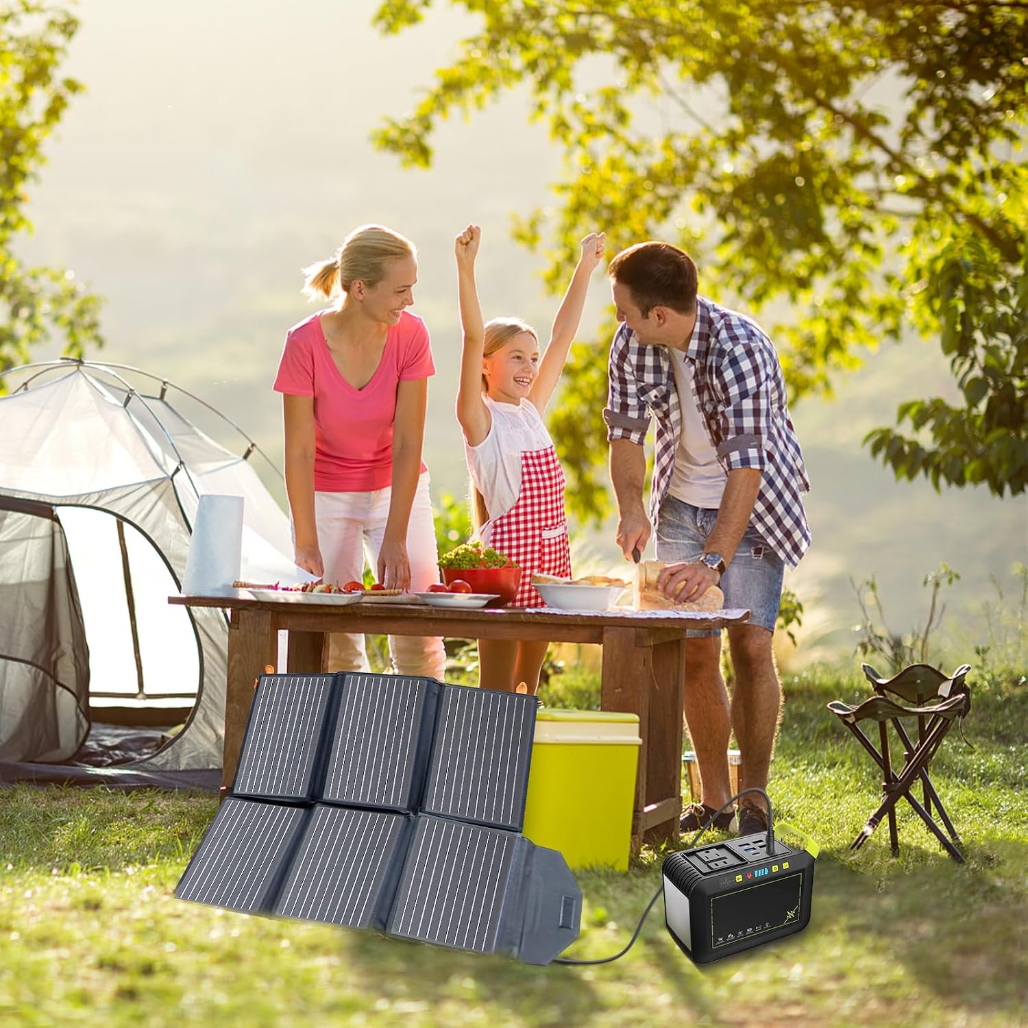 [Upgraded] FlexSolar 60W Portable Solar Panels Chargers IP65 Waterproof | with PD3.0 USB-C, QC3.0 USB-A & DC; Power