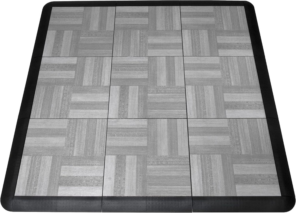 SnapLock Portable Dance Floor Kit, 3'x3', Oak Finish, 9 Sq Ft