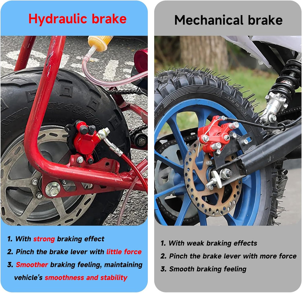Mini Bike Hydraulic Disc Brake Kit for Baja DB30 with Brake Pad Part | Mini Bike Hydraulic Brake Kit with 180mm Brake