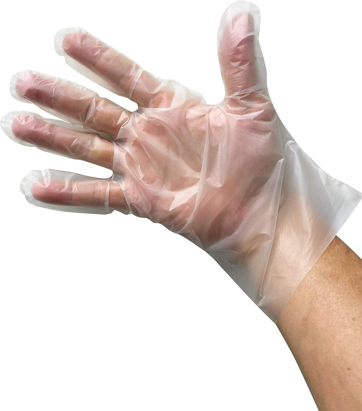 2000 Count PolyStretch TPE Poly Hybrid Disposable Gloves, Powder-Free, Vinyl Glove Substitute, Size Small - 10 Boxes