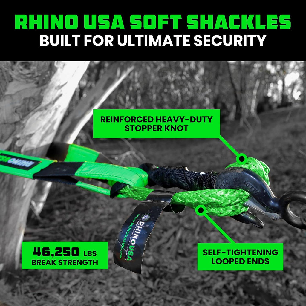 Synthetic Soft Shackle Rope (2-Pack) - 44,050lb Offroad Recovery