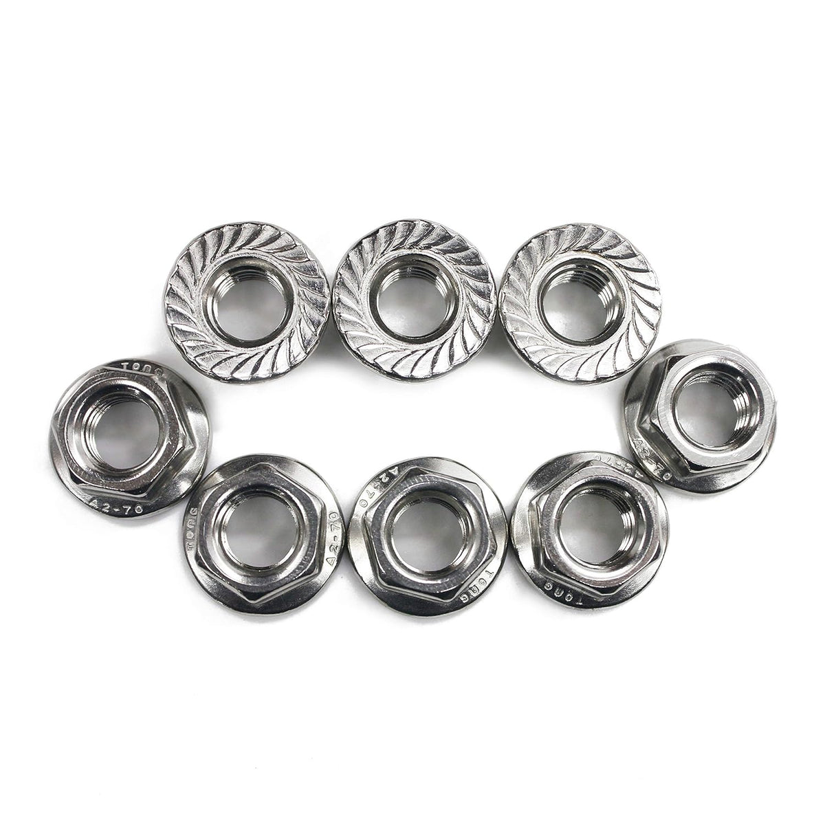 FullerKreg M8 x 1.25 Serrated Hex Flange Nut, 25 Pcs