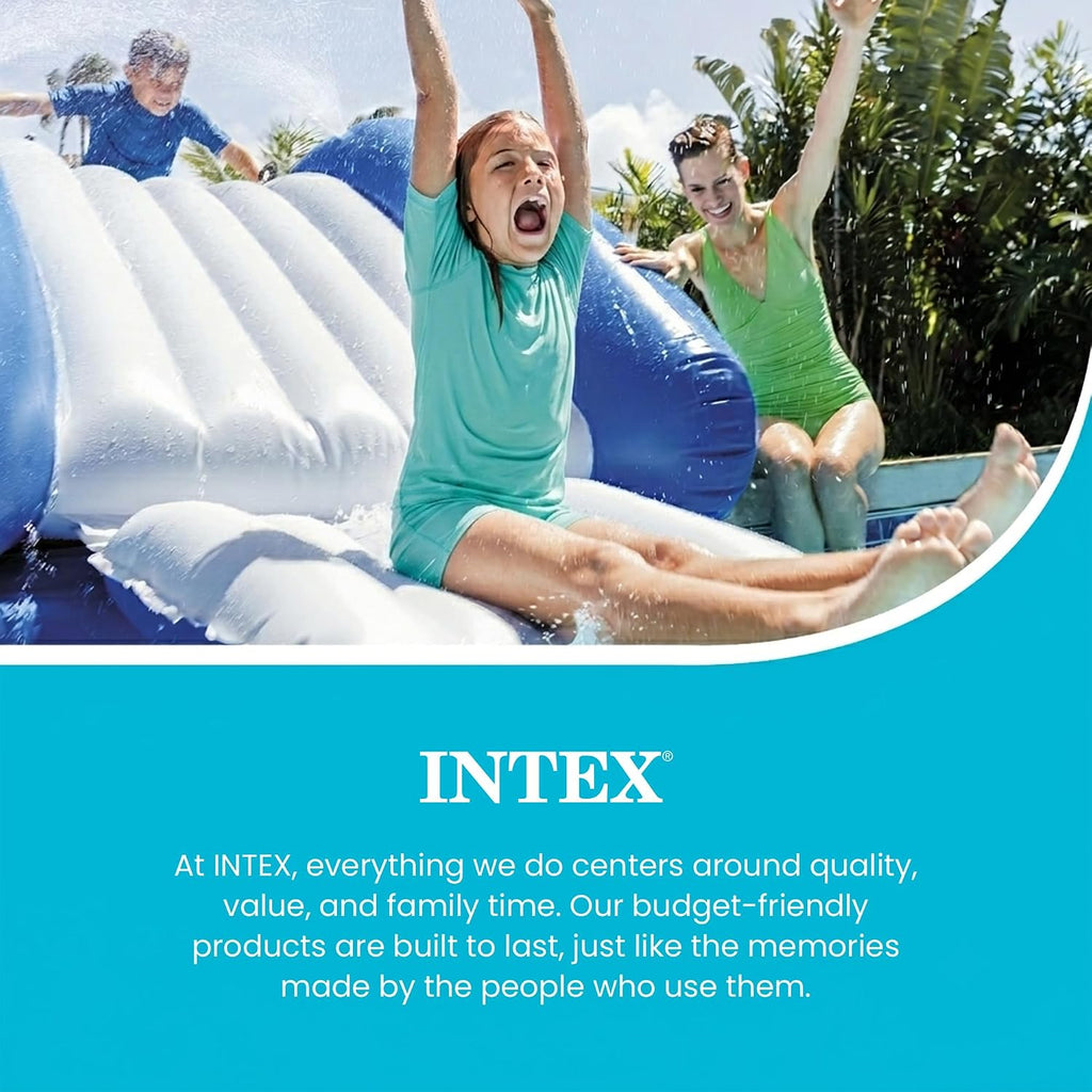 Intex Kool Splash Inflatable Water Slide Swimming Pool Play Center with Built in Sprayers for Kids and Adults, Ages 6