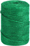 328ft 3mm Jute Garden Twine Green Heavy Duty for Plants