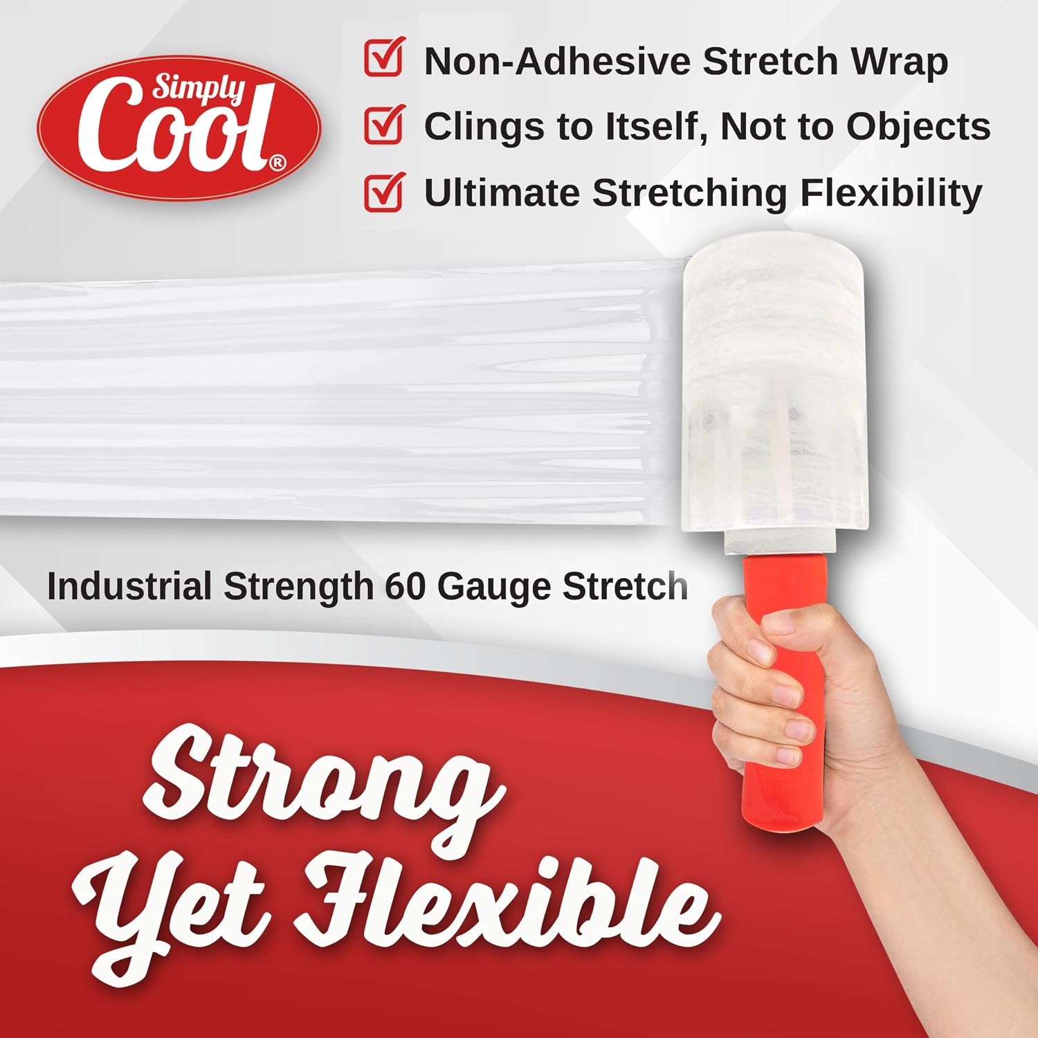 12 Pack Mini Hand Stretch Wrap 5 Inch 1000Ft 60 Gauge 2 Handles | Heavy Duty Industrial Strength Mini Shrink Wrap